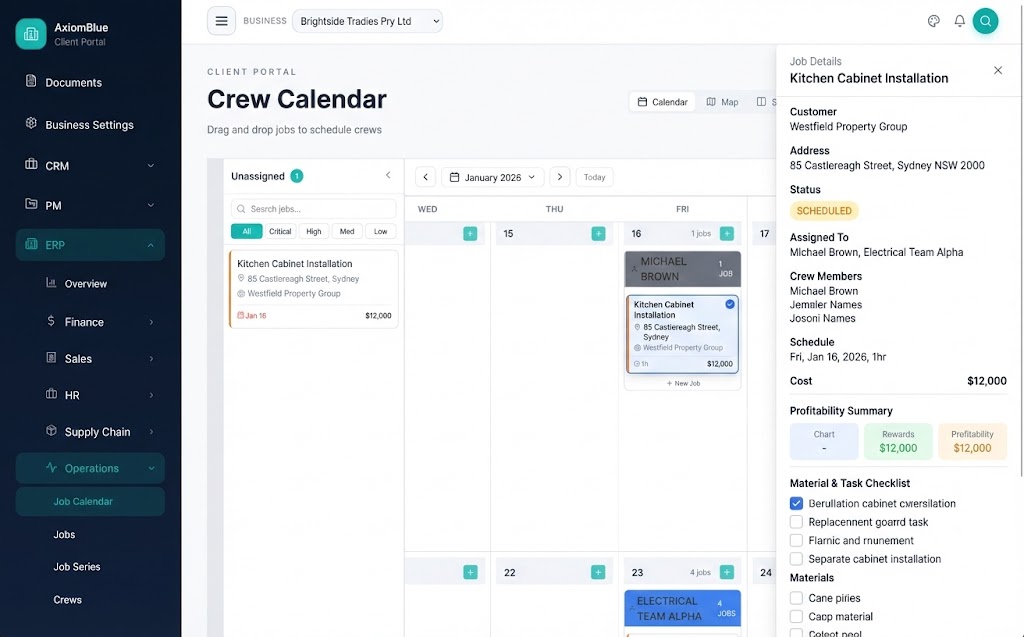 Job Management Dashboard