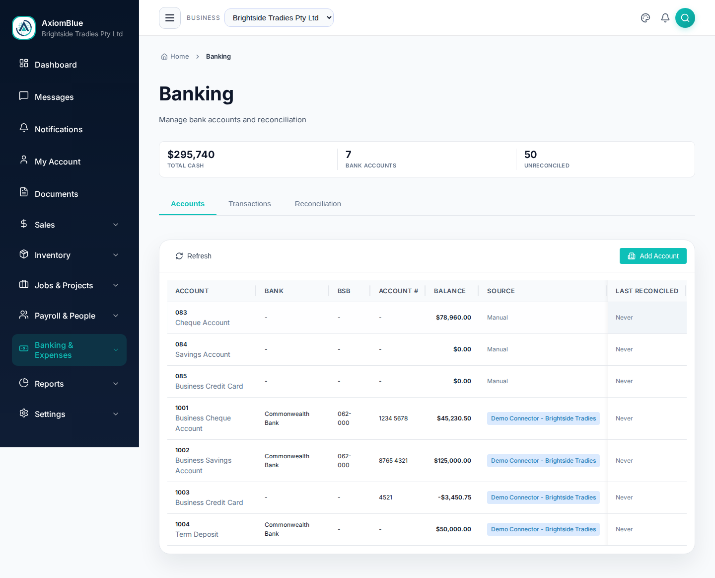 Banking & Transactions